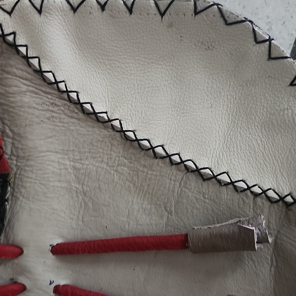 Handcrafted Unique Multicolor Leather Shoulder/Cr… - image 4